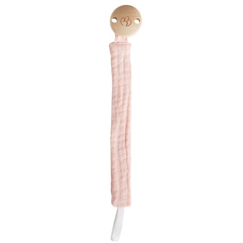 Attache-sucette gaze de coton blush ROSE BB&Co