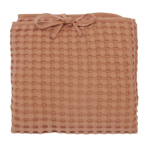 Matelas à langer nomade en coton gaufré ORANGE BB&Co