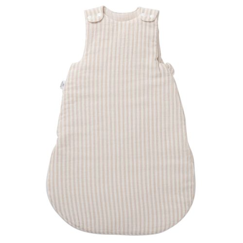 Gigoteuse ouatinée en gaze rayé BEIGE BB&Co