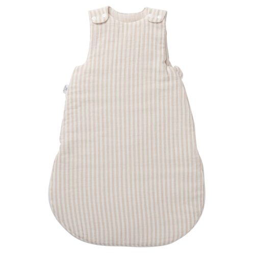 Gigoteuse ouatinée en gaze rayé BEIGE BB&Co