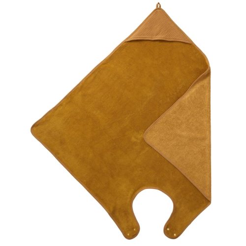 Cape de bain tablier en éponge bambou MARRON BB&Co