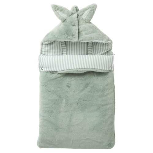 Nid d’ange fausse fourrure doublé gaze de coton VERT BB&Co