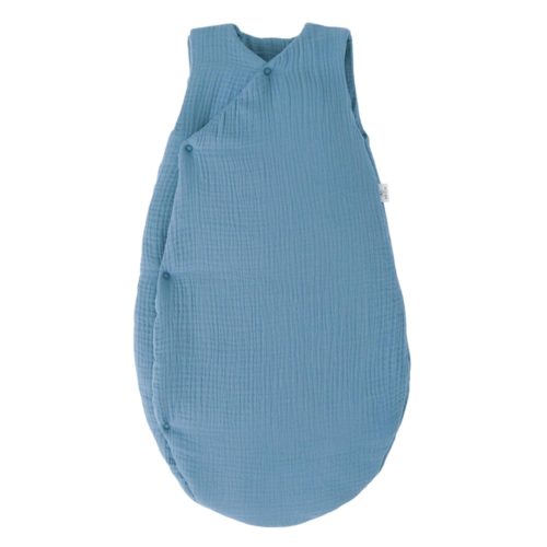 Gigoteuse ouatinée gaze forme kimono Mix&Match BLEU BB&Co