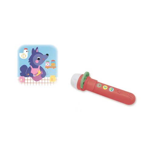 Lampe sonore merveilleuse  loup BLEU Janod