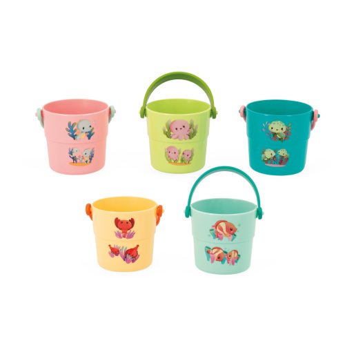 Mes bébés animaux Seaux MULTICOLORE Janod