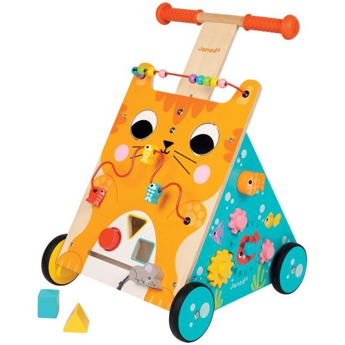 Chariot multi-activités Chat MULTICOLORE Janod