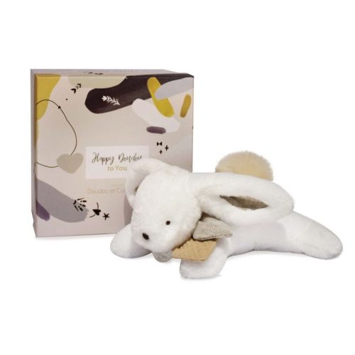 Doudou pantin Happy Wild BLANC Doudou & Compagnie