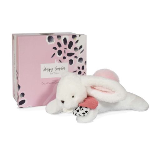 Doudou pantin Happy Blush BLANC Doudou & Compagnie