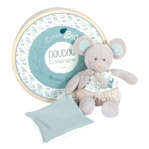 Pantin souris avec doudou Botanic VERT Doudou & Compagnie