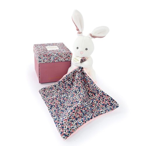 Doudou avec mouchoir Boh'aime BLANC Doudou & Compagnie