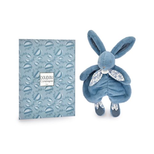 Doudou plat lapin BLEU Doudou & Compagnie