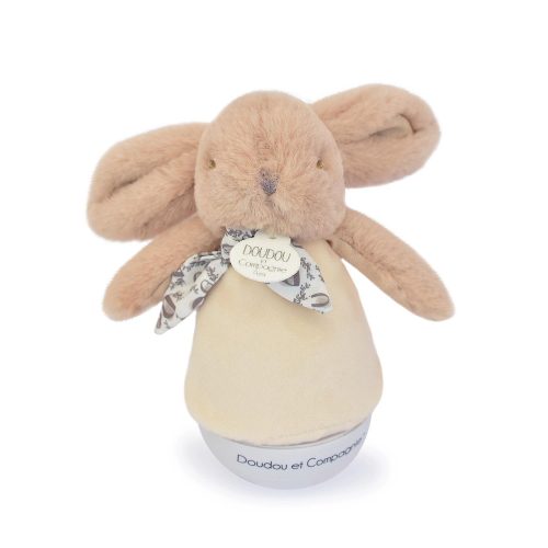 Peluche musicale Lapin Culbuto BEIGE Doudou & Compagnie