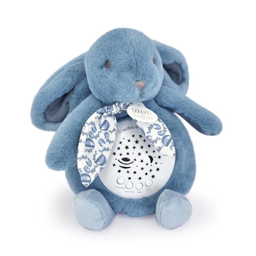 Veilleuse musicale Lapin Projection BLEU Doudou & Compagnie