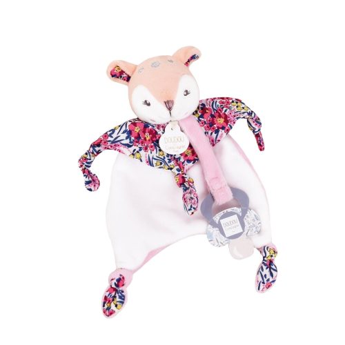 Doudou attache sucette Boh'aime- Faon ROSE Doudou & Compagnie