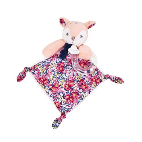 Doudou Hochet Boh'aime Faon ROSE Doudou & Compagnie
