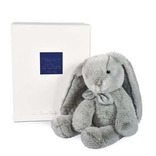 Peluche Preppy chic lapin GRIS Histoire d'Ours