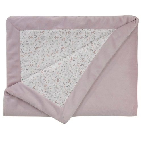 Couverture double face lilas MULTICOLORE Domiva