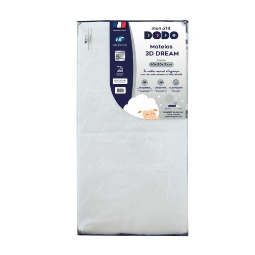Matelas 3D Dream ultra respirant BLANC Mon P'tit Dodo