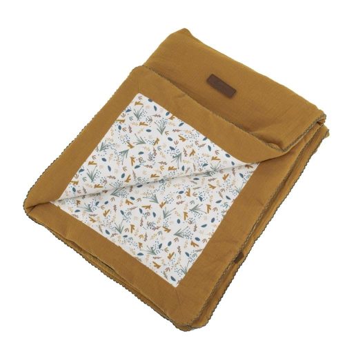 Couverture double face au fil de l'eau MARRON Domiva