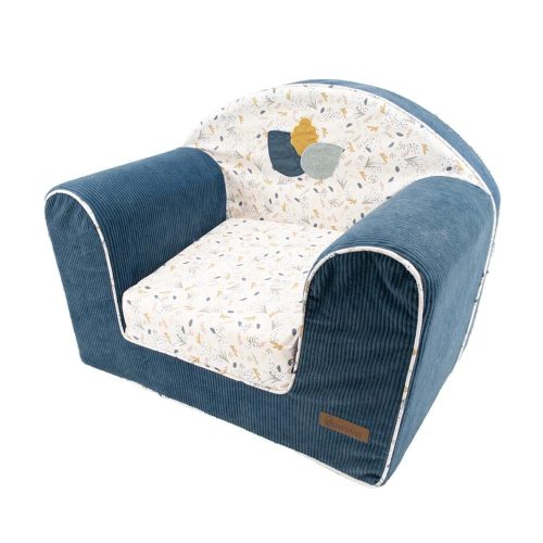 Fauteuil club convertible au fil de l'eau BLEU Domiva