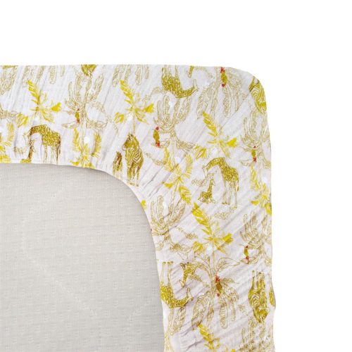 Drap housse jersey Imprime BEIGE Domiva
