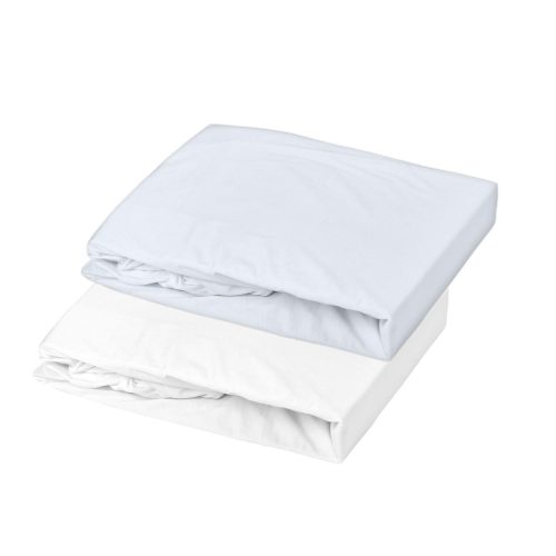 Lot 2 Draps-Housses Jersey BLEU Mon P'tit Dodo