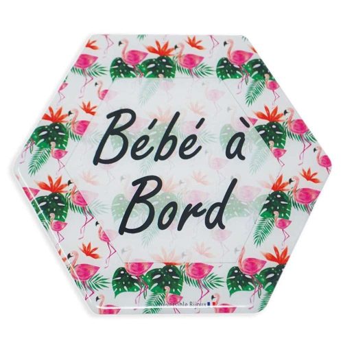 Adhésif « Bébé à Bord Attrape rêve » ROSE Irréversible Bijoux