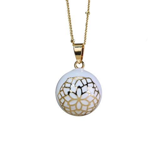 Bola de grossesse à motifs BLANC Irréversible Bijoux