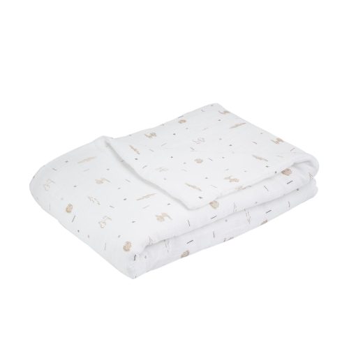 Couverture all over Tam Tam BEIGE Trois Kilos Sept