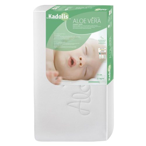 Matelas bébé Aloé R à plat BLANC Kadolis