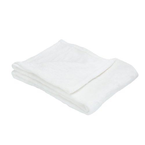 Couverture flanelle BLANC Trois Kilos Sept