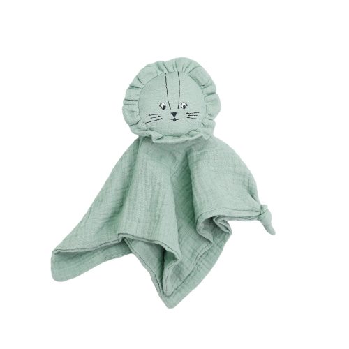 Doudou Lange Lion VERT Trois Kilos Sept