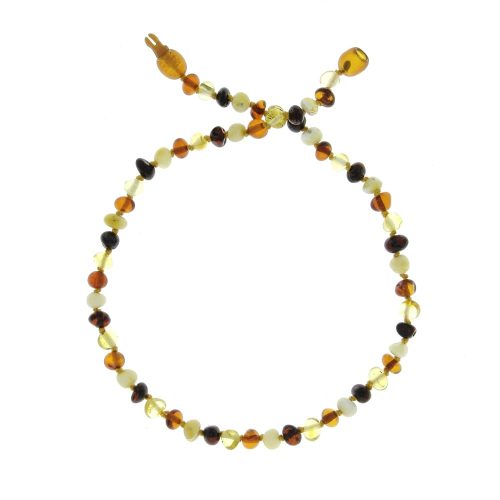 Collier ambre Baltique - forme baroque MULTICOLORE BalticWay