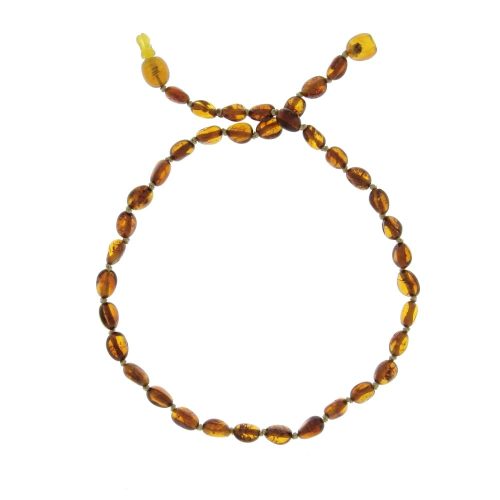 Collier ambre Baltique - forme olives MARRON BalticWay