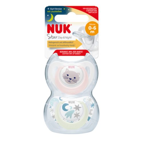 2 Sucettes Starlight MULTICOLORE Nuk