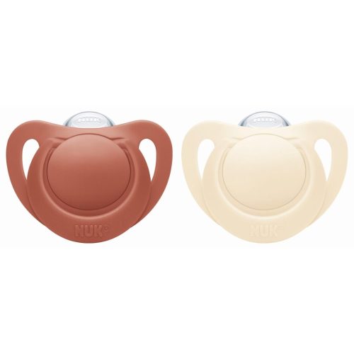 2 Sucettes Nuk for nature silicone ROUGE Nuk
