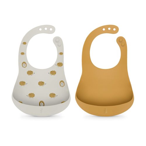 Lot de 2 bavoirs silicone Colour Essence Yellow