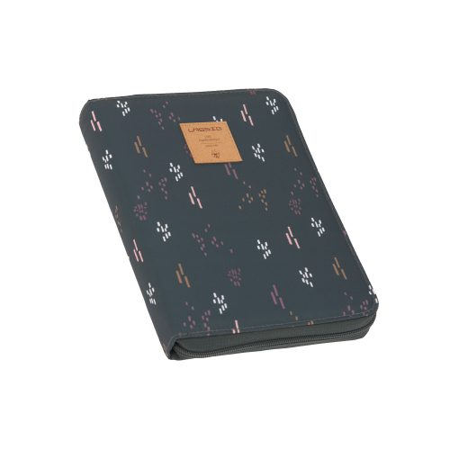 Pochette carnet de santé blobs forêt GRIS Lässig