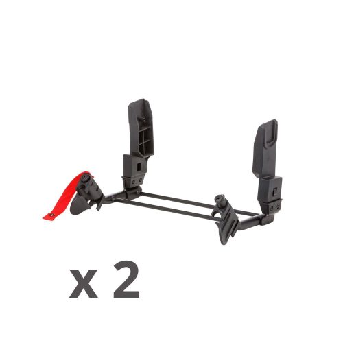 Adaptateurs coque poussette Duo2 lot de 2 paires NOIR TFK