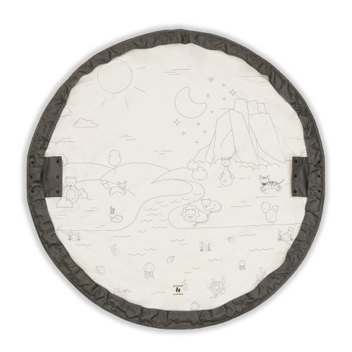 2 En 1 Tapis de Jeu Play N Tidy GRIS Hauck