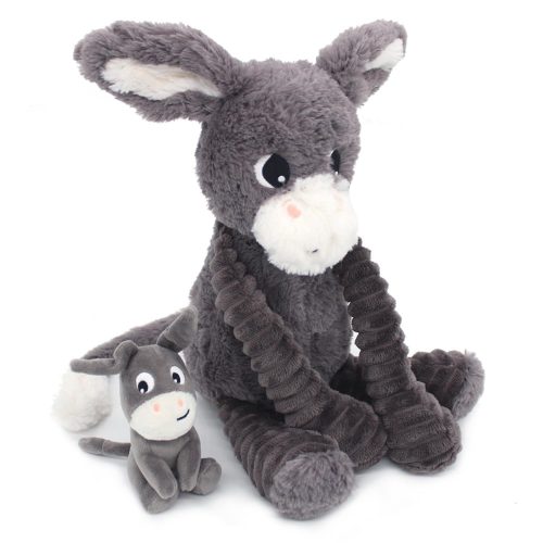 Peluche Ptipotos Ane Maman/Bebe GRIS Les Déglingos