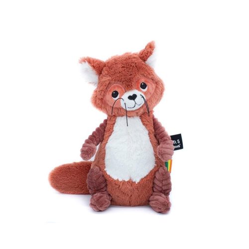 Peluche Ptipotos Raton Laveur ROUGE Les Déglingos