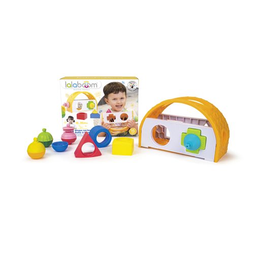 Boîte à formes et jeu de balance 16 pièces MULTICOLORE Lalaboom