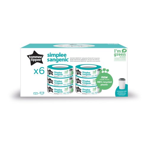 Sangenic Recharge Simplee x6 BLANC Tommee Tippee