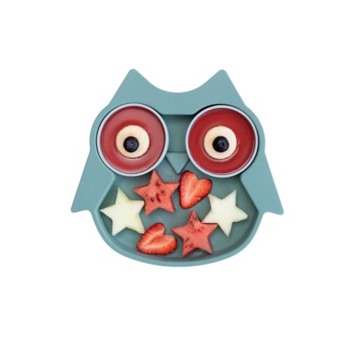 Assiette en silicone VERT Tidy tot