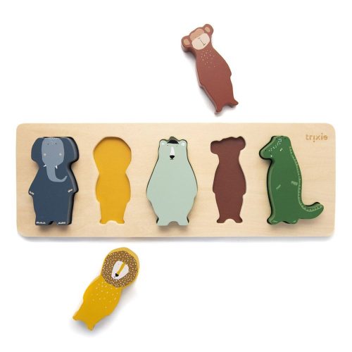 Puzzle de formes en bois MULTICOLORE Trixie