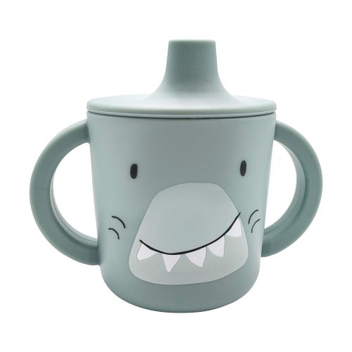 Tasse d'apprentissage en silicone BLEU Trixie