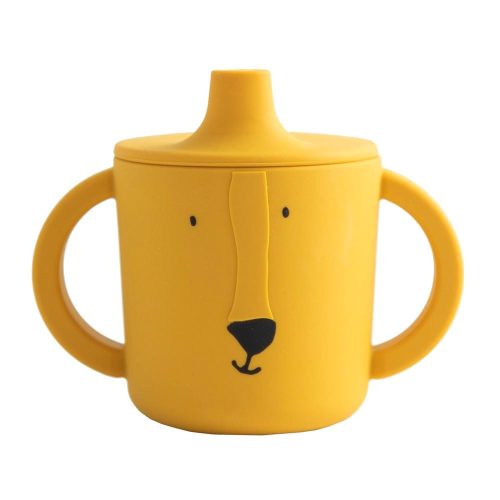 Tasse d'apprentissage en silicone JAUNE Trixie