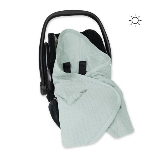 Chancelière Biside matelassé jersey et Quilt 76 BLANC Bemini