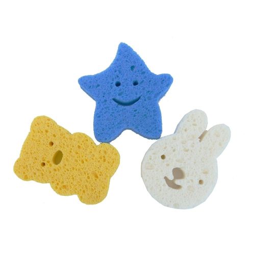 Eponges en Pulpe de Bois Naturel MULTICOLORE Bo Jungle